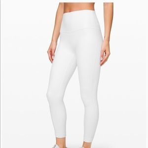 LuluLemon White Cropped Align Leggings